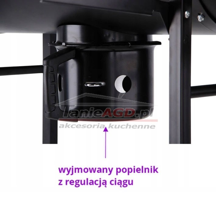 GRILL OGRODOWY "BECZKA" 71 x 35cm z POKRYWĄ POPIELNIKIEM I TERMOMETREM G30A GRILL OGRODOWY "BECZKA" 71 x 35cm z POKRYWĄ POPIELNIKIEM I TERMOMETREM G30A