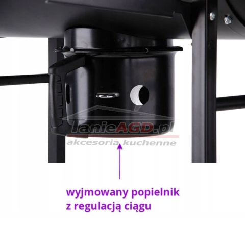 GRILL OGRODOWY "BECZKA" 71 x 35cm z POKRYWĄ POPIELNIKIEM I TERMOMETREM G30A GRILL OGRODOWY "BECZKA" 71 x 35cm z POKRYWĄ POPIELNIKIEM I TERMOMETREM G30A