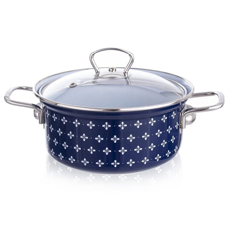 GARNEK EMALIOWANY 20CM 2,8L Z POKRYWĄ SOFIA ORION GARNEK EMALIOWANY 20CM 2,8L Z POKRYWĄ SOFIA ORION