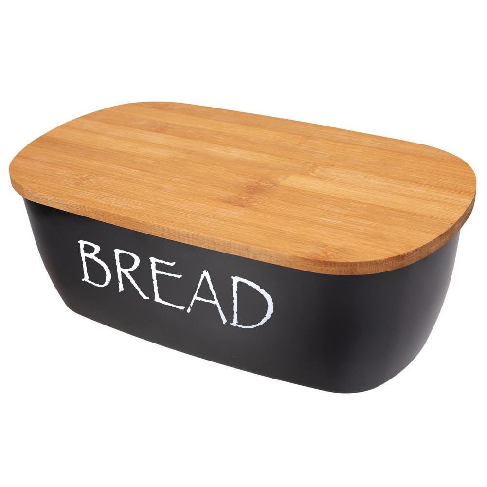 CHLEBAK Z DESKĄ BAMBUSOWĄ BREAD BLACK ORION CHLEBAK Z DESKĄ BAMBUSOWĄ BREAD BLACK ORION