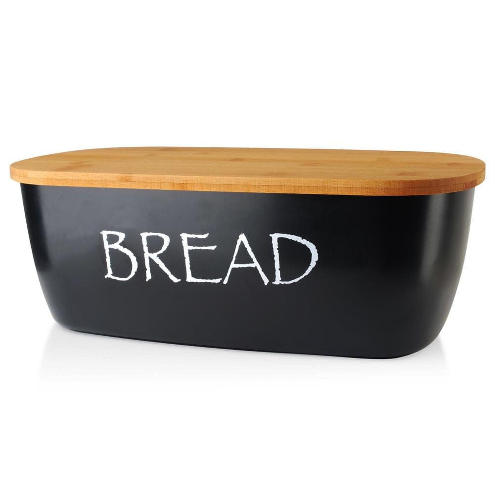 CHLEBAK Z DESKĄ BAMBUSOWĄ BREAD BLACK ORION CHLEBAK Z DESKĄ BAMBUSOWĄ BREAD BLACK ORION