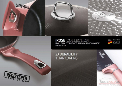 GARNKI 15 ELE. BERLINGER HAUS METALLIC i-ROSE BH-6045 GARNKI 15 ELE. BERLINGER HAUS METALLIC i-ROSE BH-6045