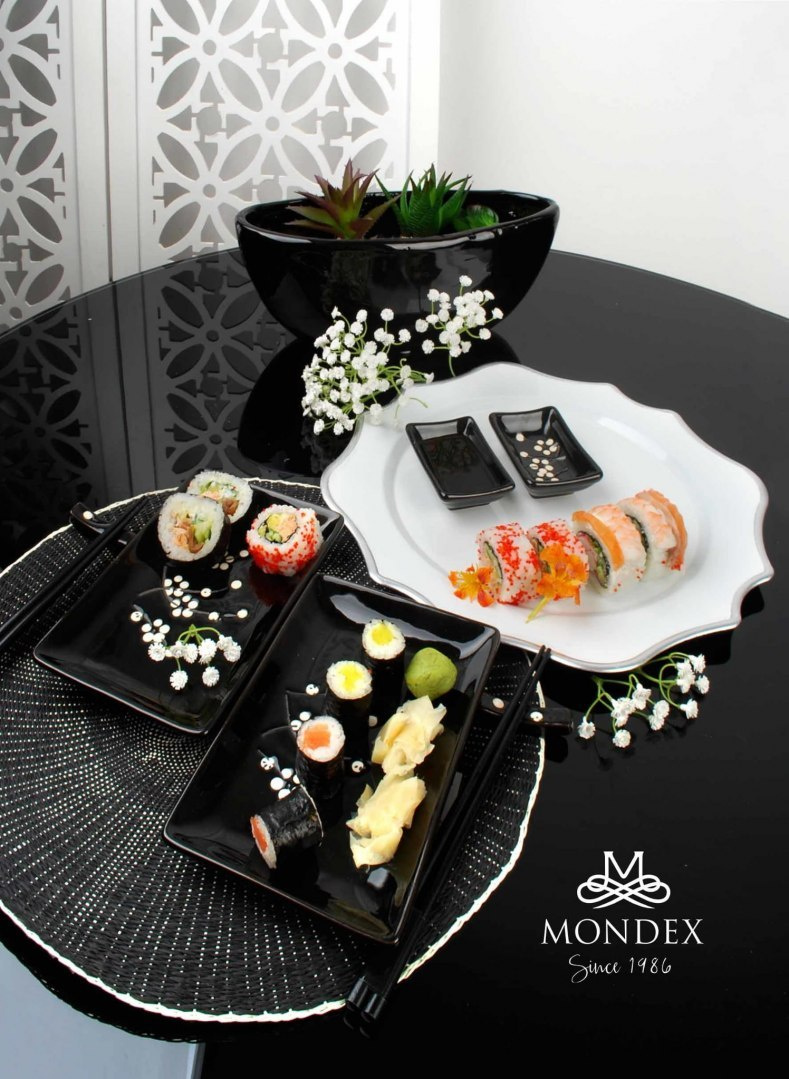 CERAMICZNY ZESTAW DO SUSHI 8-ele MONDEX HTTC2744 CERAMICZNY ZESTAW DO SUSHI 8-ele MONDEX HTTC2744
