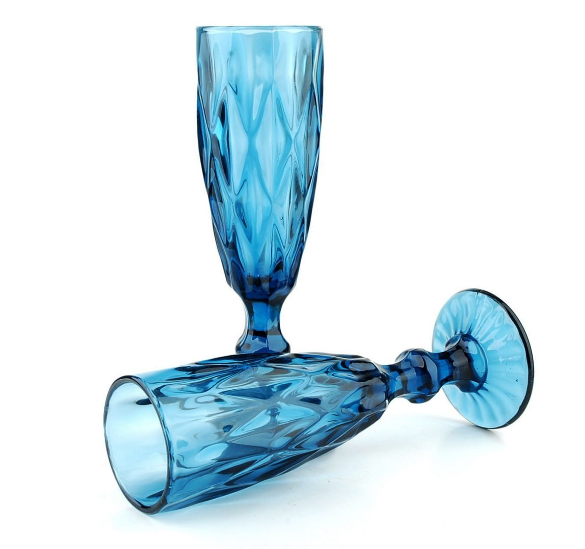 KOMPLET 6 KIELISZKÓW DO SZAMPANA 170ml ELISE BLUE MONDEX HTID6415 KOMPLET 6 KIELISZKÓW DO SZAMPANA 170ml ELISE BLUE MONDEX HTID6415