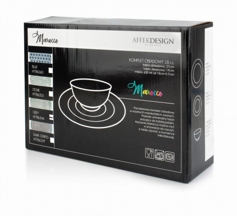 KOMPLET OBIADOWY 18-ele MAROCCO GREY MONDEX HTTB6346 KOMPLET OBIADOWY 18-ele MAROCCO GREY MONDEX HTTB6346