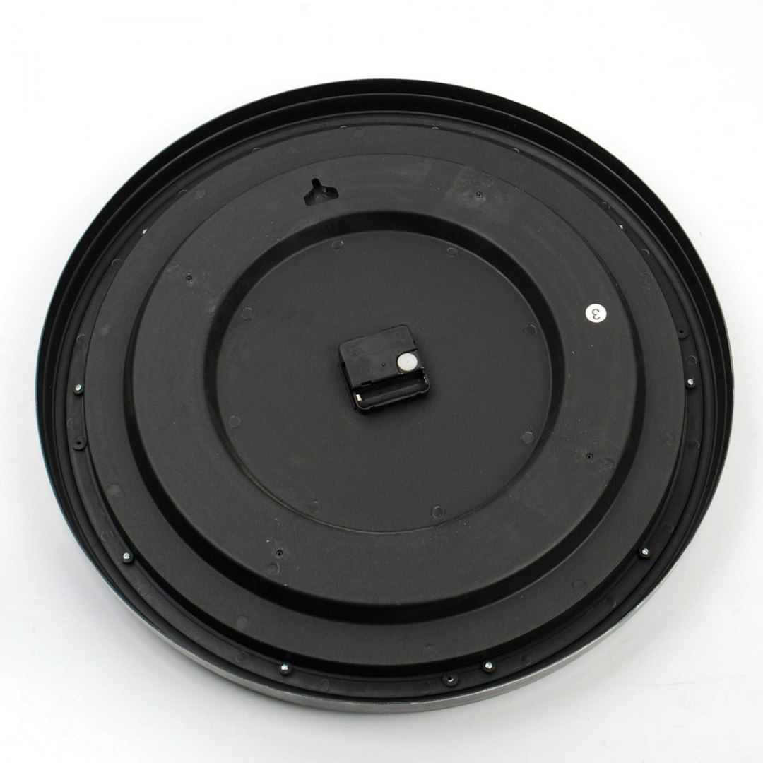 PLASTIKOWY ZEGAR OKRĄGŁY 50.6 x 5.5cm CIEMNY METAL MONDEX HTBE3123 PLASTIKOWY ZEGAR OKRĄGŁY 50.6 x 5.5cm CIEMNY METAL MONDEX HTBE3123