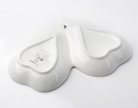 PORCELANOWY PÓŁMISEK / MISKA 2-DZIELNA GRUSZKA MONDEX HTNA6223 PORCELANOWY PÓŁMISEK / MISKA 2-DZIELNA GRUSZKA MONDEX HTNA6223