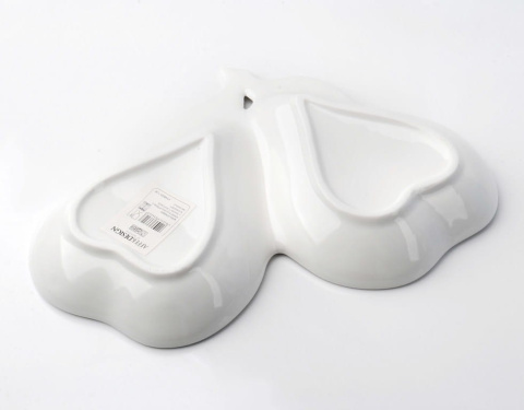 PORCELANOWY PÓŁMISEK / MISKA 2-DZIELNA GRUSZKA MONDEX HTNA6223 PORCELANOWY PÓŁMISEK / MISKA 2-DZIELNA GRUSZKA MONDEX HTNA6223