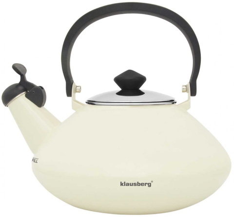 CZAJNIK STALOWY 3.0L KREMOWY KLAUSBERG KB-7408 CZAJNIK STALOWY 3.0L KREMOWY KLAUSBERG KB-7408