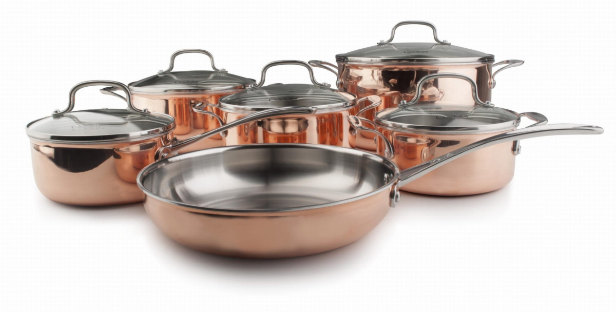GARNEK ZE STALI NIERDZEWNEJ Z POKRYWKĄ 16cm 1.5L MIEDZIANY COOKINI HTXA4665 GARNEK ZE STALI NIERDZEWNEJ Z POKRYWKĄ 16cm 1.5L MIEDZIANY COOKINI HTXA4665
