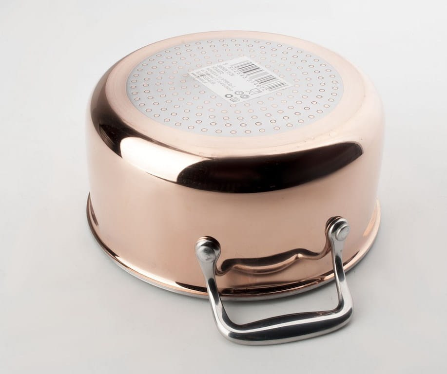 GARNEK ZE STALI NIERDZEWNEJ Z POKRYWKĄ 16cm 1.5L MIEDZIANY COOKINI HTXA4665 GARNEK ZE STALI NIERDZEWNEJ Z POKRYWKĄ 16cm 1.5L MIEDZIANY COOKINI HTXA4665