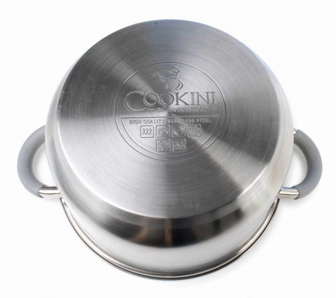 GARNEK ZE STALI NIERDZEWNEJ Z POKRYWKĄ 25.5cm 5.0L COOKINI HTXA3918 GARNEK ZE STALI NIERDZEWNEJ Z POKRYWKĄ 25.5cm 5.0L COOKINI HTXA3918