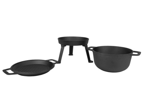 KOCIOŁEK ŻELIWNY 3W1 MYŚLIWSKI 5L ROSSNER MK-301 KOCIOŁEK ŻELIWNY 3W1 MYŚLIWSKI 5L ROSSNER MK-301