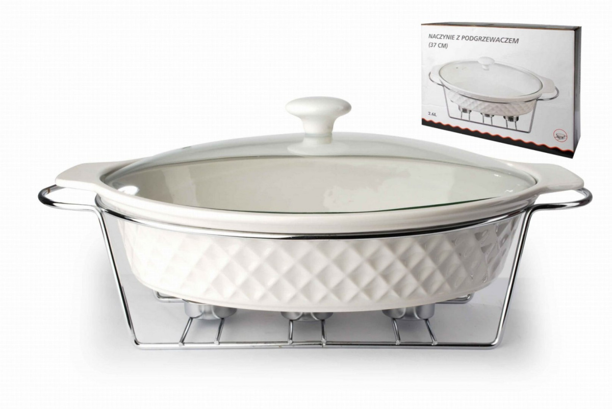 NACZYNIE CERAMICZNE DO POGRZEWANIA / ZAPIEKANIA 26x37x9cm 2.6L DIAMENT MONDEX HTN4970 NACZYNIE CERAMICZNE DO POGRZEWANIA / ZAPIEKANIA 26x37x9cm 2.6L DIAMENT MONDEX HTN4970