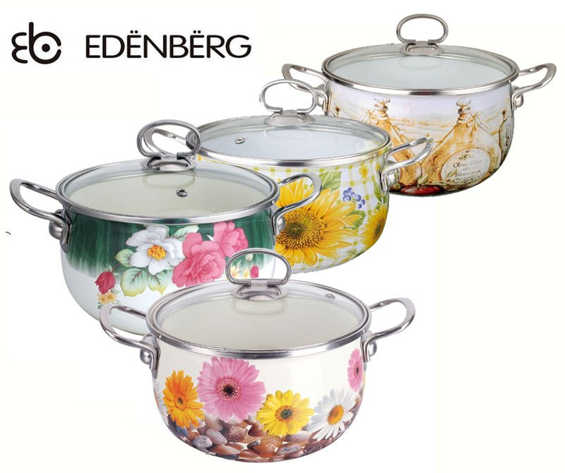 GARNEK EMALIOWANY 6.8L EDENBERG FLOWERS EB-1784 GARNEK EMALIOWANY 6.8L EDENBERG FLOWERS EB-1784