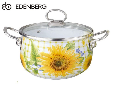 GARNEK EMALIOWANY 6.8L EDENBERG FLOWERS EB-1784 GARNEK EMALIOWANY 6.8L EDENBERG FLOWERS EB-1784