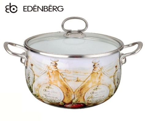GARNEK EMALIOWANY 6.8L EDENBERG FLOWERS EB-1784 GARNEK EMALIOWANY 6.8L EDENBERG FLOWERS EB-1784