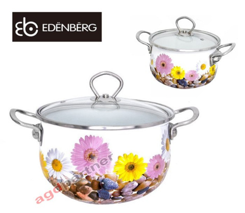 GARNEK EMALIOWANY 6.8L EDENBERG FLOWERS EB-1784 GARNEK EMALIOWANY 6.8L EDENBERG FLOWERS EB-1784