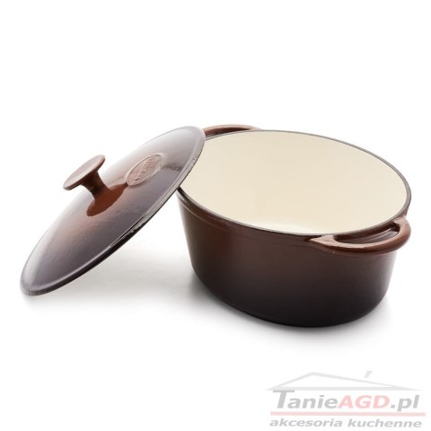 BRYTFANNA / GĘSIARKA ŻELIWNA EMALIOWANA 4.0L BRĄZOWA KONIGHOFFER KG-7283 BRYTFANNA / GĘSIARKA ŻELIWNA EMALIOWANA 4.0L BRĄZOWA KONIGHOFFER KG-7283