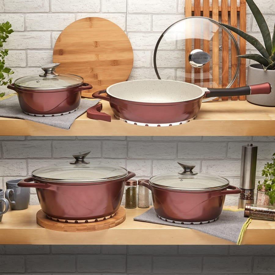 GARNEK ALUMINIOWY Z POKRYWKĄ 20cm STARKE PRO VICTORIA GARNEK ALUMINIOWY Z POKRYWKĄ 20cm STARKE PRO VICTORIA
