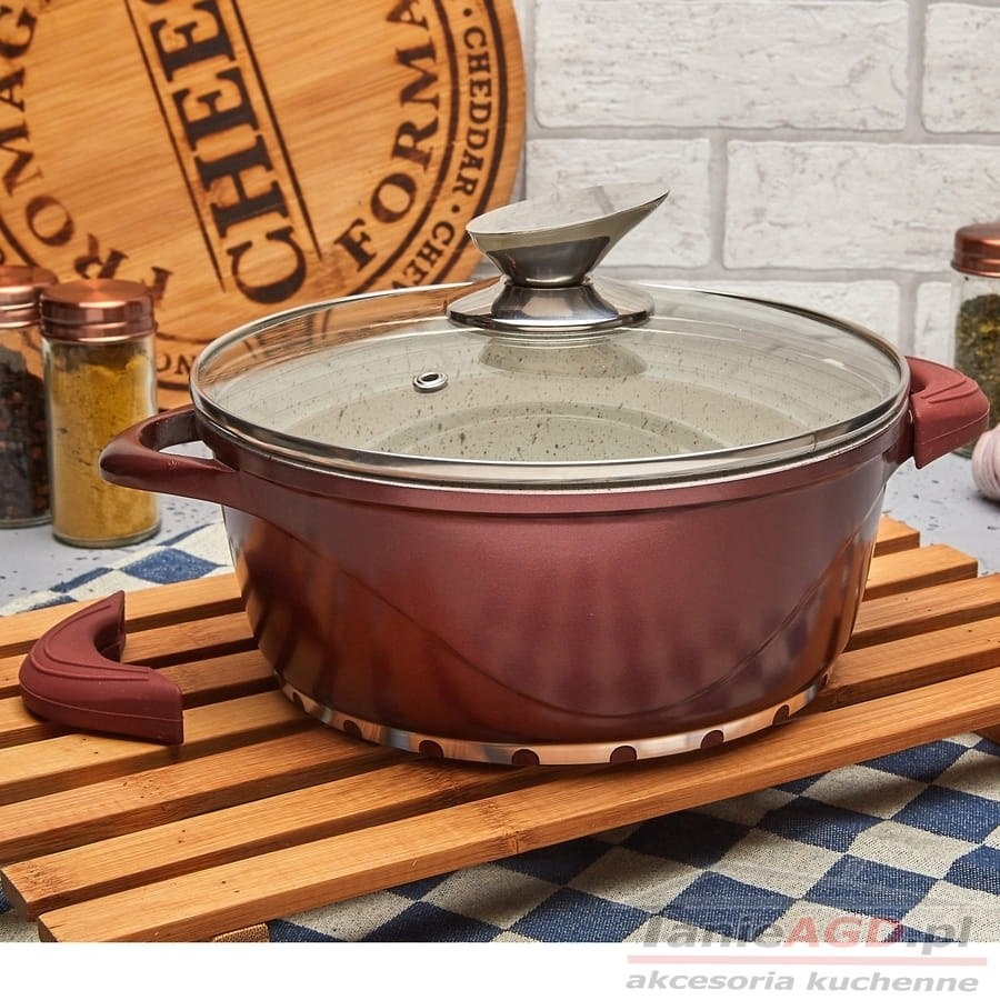 GARNEK ALUMINIOWY Z POKRYWKĄ 24cm STARKE PRO VICTORIA GARNEK ALUMINIOWY Z POKRYWKĄ 24cm STARKE PRO VICTORIA