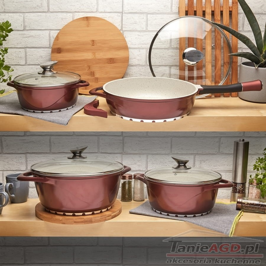 GARNEK ALUMINIOWY Z POKRYWKĄ 24cm STARKE PRO VICTORIA GARNEK ALUMINIOWY Z POKRYWKĄ 24cm STARKE PRO VICTORIA