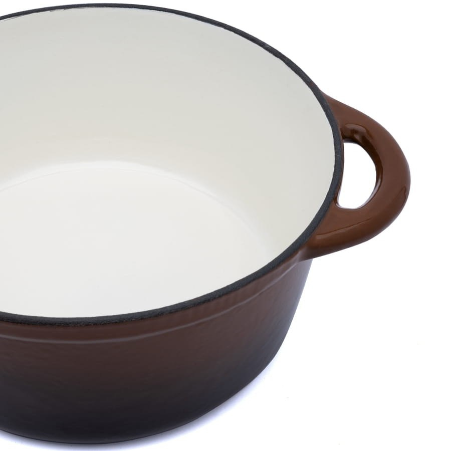 GARNEK / GĘSIARKA ŻELIWNA EMALIOWANA 21cm BRĄZOWA KONIGHOFFER KG-7337 GARNEK / GĘSIARKA ŻELIWNA EMALIOWANA 21cm BRĄZOWA KONIGHOFFER KG-7337