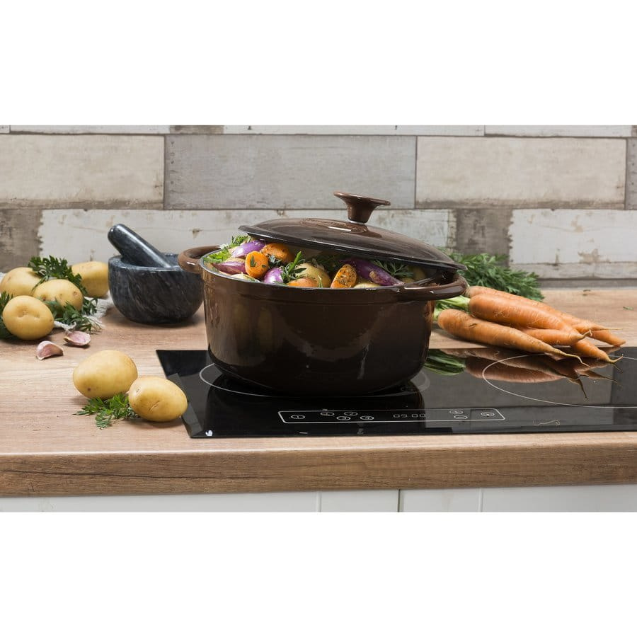 GARNEK / GĘSIARKA ŻELIWNA EMALIOWANA 21cm BRĄZOWA KONIGHOFFER KG-7337 GARNEK / GĘSIARKA ŻELIWNA EMALIOWANA 21cm BRĄZOWA KONIGHOFFER KG-7337