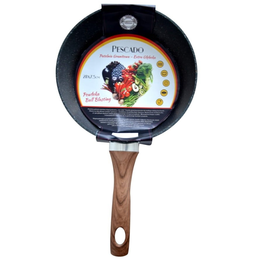 PATELNIA GRANITOWA GŁĘBOKA 28cm TADAR PESCADO TD-7909 PATELNIA GRANITOWA GŁĘBOKA 28cm TADAR PESCADO TD-7909