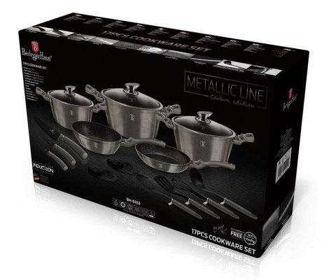 GARNKI BERLINGER HAUS 17 ELE METALLIC CARBON LINE BH-6163 GARNKI BERLINGER HAUS 17 ELE METALLIC CARBON LINE BH-6163