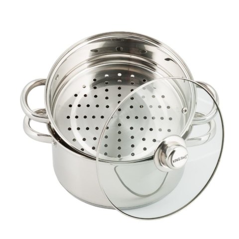 GARNKI DO GOTOWANIA NA PARZE 2.5L 18CM 3 EL. KiNGHOFF KH-3315 GARNKI DO GOTOWANIA NA PARZE 2.5L 18CM 3 EL. KiNGHOFF KH-3315