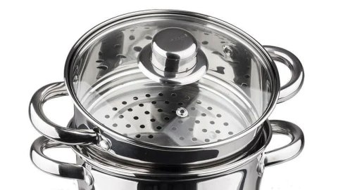 GARNKI DO GOTOWANIA NA PARZE 2.5L 18CM 3 EL. KiNGHOFF KH-3315 GARNKI DO GOTOWANIA NA PARZE 2.5L 18CM 3 EL. KiNGHOFF KH-3315