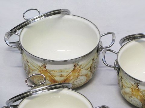 GARNKI EMALIOWANE 7 EL. EDEL HOFF OLIO EH-7053-J GARNKI EMALIOWANE 7 EL. EDEL HOFF OLIO EH-7053-J