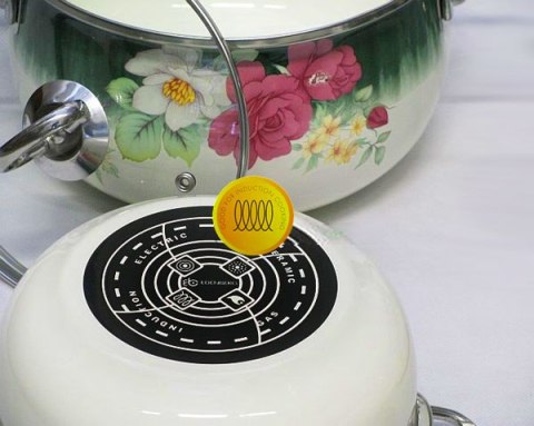 GARNKI EMALIOWANE 8 EL. EDEL HOFF ROSE EH-7060-G / 7062 GARNKI EMALIOWANE 8 EL. EDEL HOFF ROSE EH-7060-G / 7062
