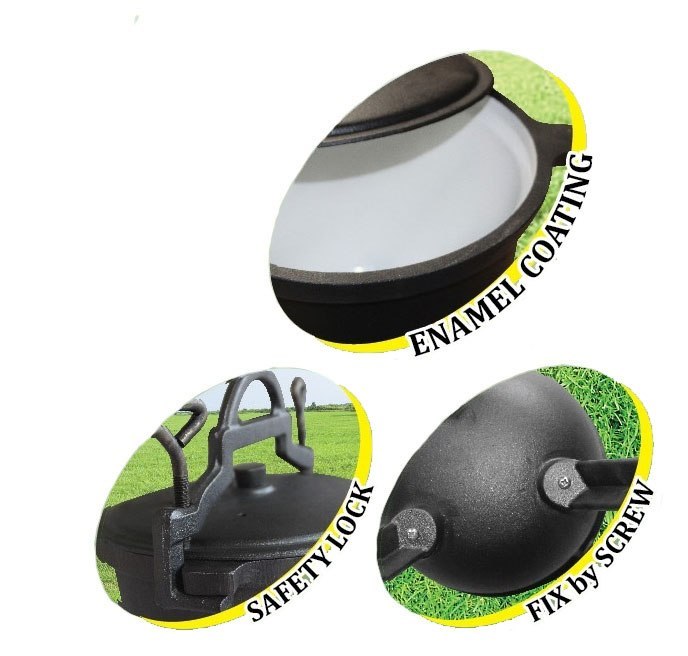 KOCIOŁEK ŻELIWNY MYŚLIWSKI 10L EMALIOWANY KONIGHOFFER KG-1104 KOCIOŁEK ŻELIWNY MYŚLIWSKI 10L EMALIOWANY KONIGHOFFER KG-1104