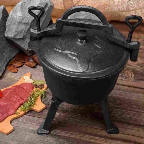KOCIOŁEK ŻELIWNY MYŚLIWSKI 5L EMALIOWANY KONIGHOFFER KG-1081 KOCIOŁEK ŻELIWNY MYŚLIWSKI 5L EMALIOWANY KONIGHOFFER KG-1081