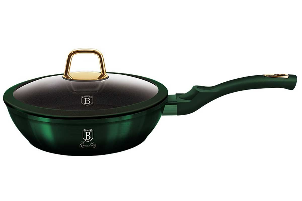 PATELNIA GRANITOWA 24CM Z POKRYWKĄ BERLINGER HAUS METALLIC LINE EMERALD BH-6049 PATELNIA GRANITOWA 24CM Z POKRYWKĄ BERLINGER HAUS METALLIC LINE EMERALD BH-6049