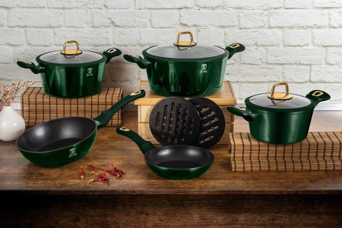 PATELNIA GRANITOWA 24CM Z POKRYWKĄ BERLINGER HAUS METALLIC LINE EMERALD BH-6049 PATELNIA GRANITOWA 24CM Z POKRYWKĄ BERLINGER HAUS METALLIC LINE EMERALD BH-6049