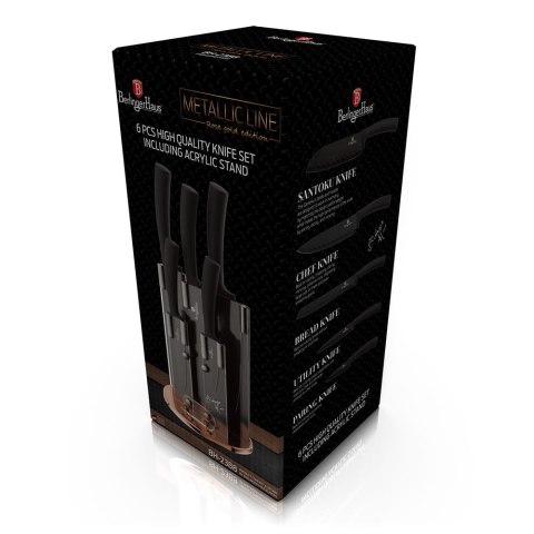 ZESTAW NOŻY 6 EL. BERLINGER HAUS BLACK ROSE BH-2388 ZESTAW NOŻY 6 EL. BERLINGER HAUS BLACK ROSE BH-2388