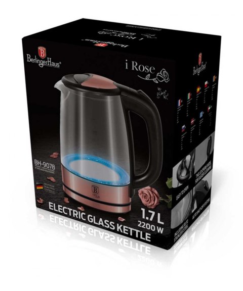 CZAJNIK ELEKTR. 1.7L BERLINGER HAUS ROSEGOLD BH-9078 CZAJNIK ELEKTR. 1.7L BERLINGER HAUS ROSEGOLD BH-9078