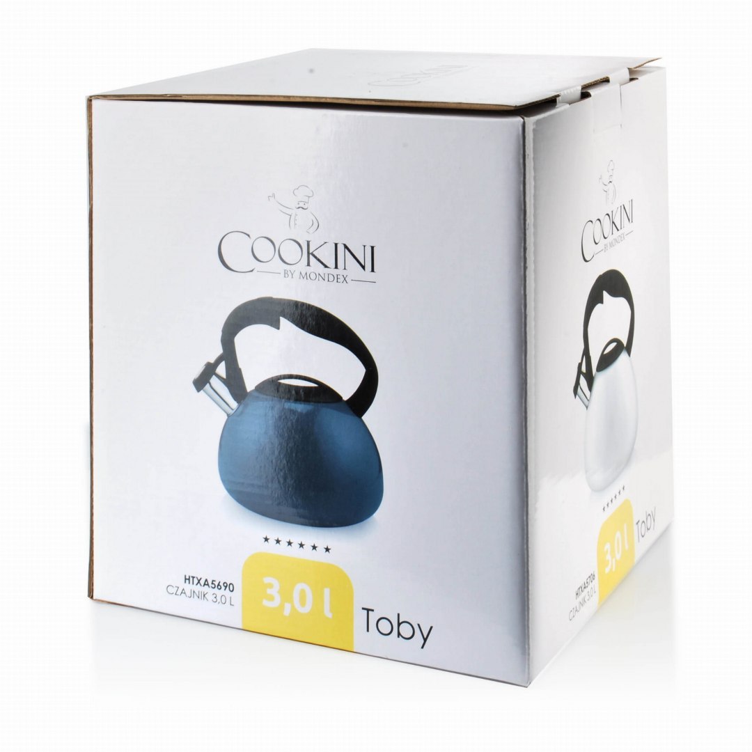 CZAJNIK STAL NIERDZ. 3.0L COOKINI TOBY GRANATOWY HTXA5690 CZAJNIK STAL NIERDZ. 3.0L COOKINI TOBY GRANATOWY HTXA5690
