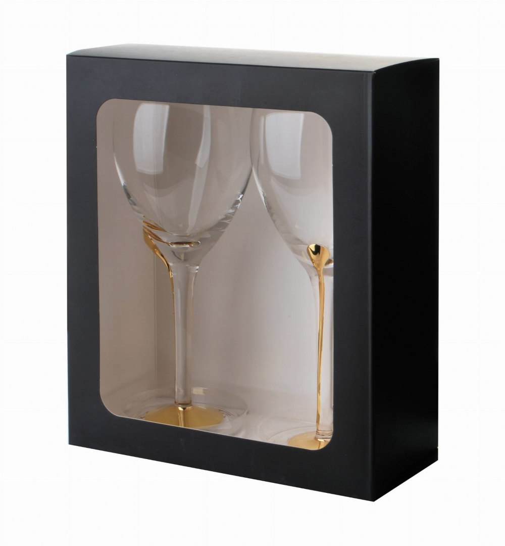 KOMPLET KIELISZKÓW DO WINA 490ML MIRELLA GOLD MONDEX HTID9576 KOMPLET KIELISZKÓW DO WINA 490ML MIRELLA GOLD MONDEX HTID9576