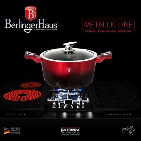 GARNEK GRANITOWY 2.5L 20CM BERLINGER HAUS BLACK BURGUNDY BH-1627 GARNEK GRANITOWY 2.5L 20CM BERLINGER HAUS BLACK BURGUNDY BH-1627