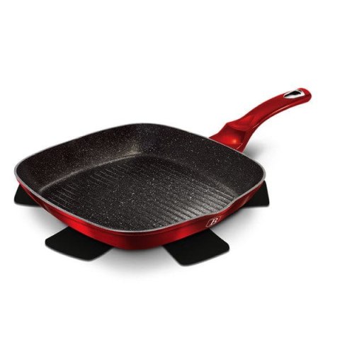 PATELNIA GRANITOWA GRILLOWA 28CM BERLINGER HAUS BLACK BURGUNDY BH-1623 PATELNIA GRANITOWA GRILLOWA 28CM BERLINGER HAUS BLACK BURGUNDY BH-1623