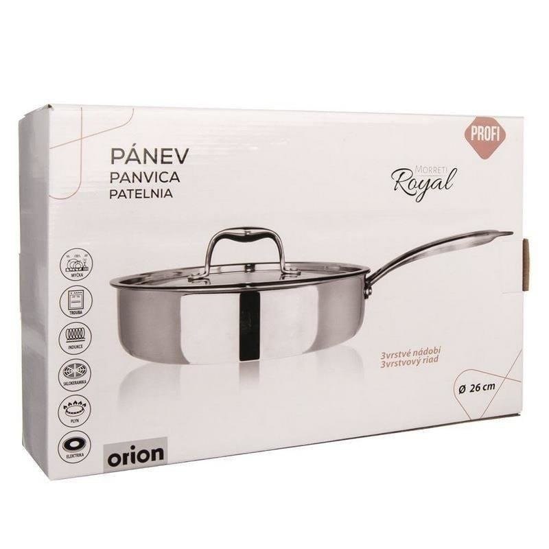 PATELNIA ZE STALI NIERDZ. 18/10 26cm 3.4L Z POKR. ROYAL ORION 112978 PATELNIA ZE STALI NIERDZ. 18/10 26cm 3.4L Z POKR. ROYAL ORION 112978