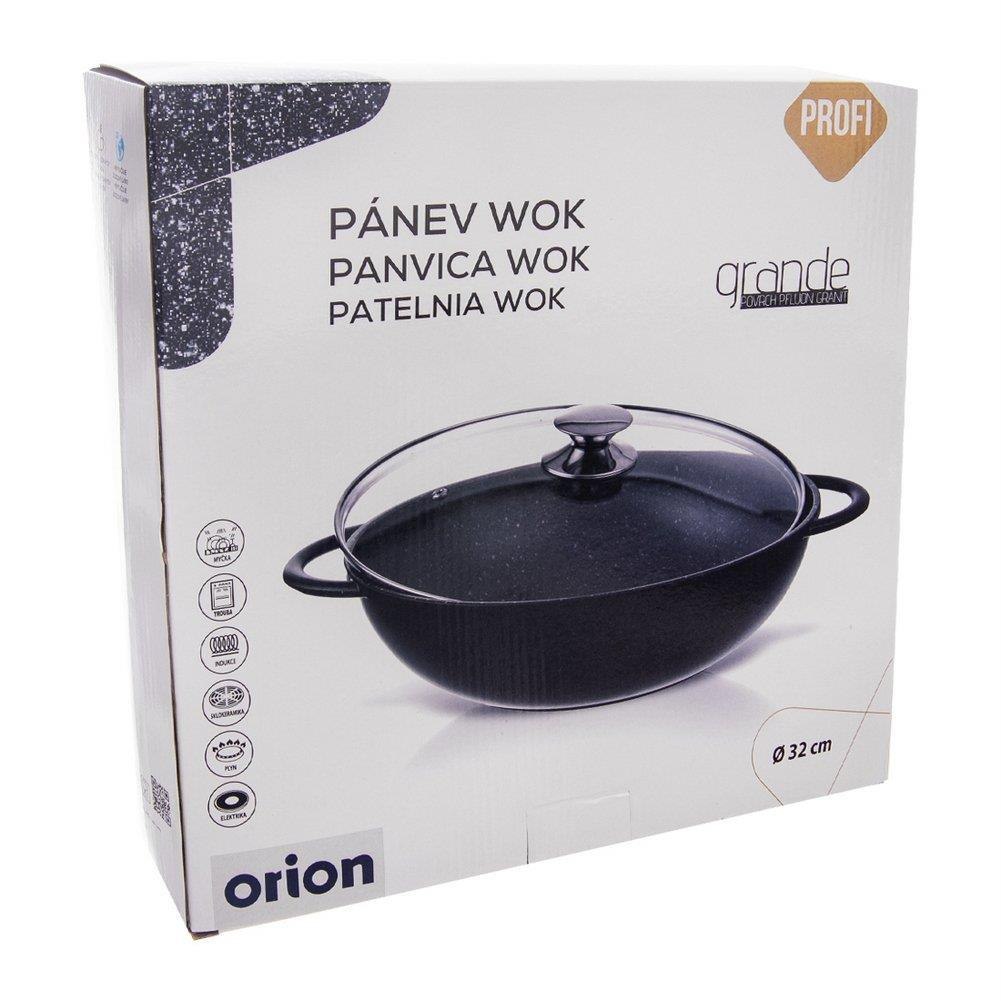 WOK GRANITOWY 32cm Z POKR. ORION GRANDE 112979 WOK GRANITOWY 32cm Z POKR. ORION GRANDE 112979