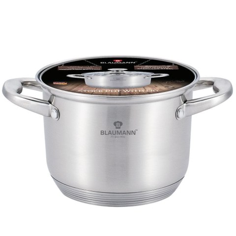 GARNEK STAL NIERDZ. Z POKR. 20cm 4.3L SATYNA BLAUMANN GOURMET LINE BL-3314 GARNEK STAL NIERDZ. Z POKR. 20cm 4.3L SATYNA BLAUMANN GOURMET LINE BL-3314