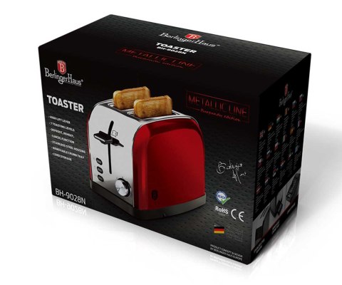 TOSTER OPIEKACZ BERLINGER HAUS BURGUNDY BH-9028 TOSTER OPIEKACZ BERLINGER HAUS BURGUNDY BH-9028