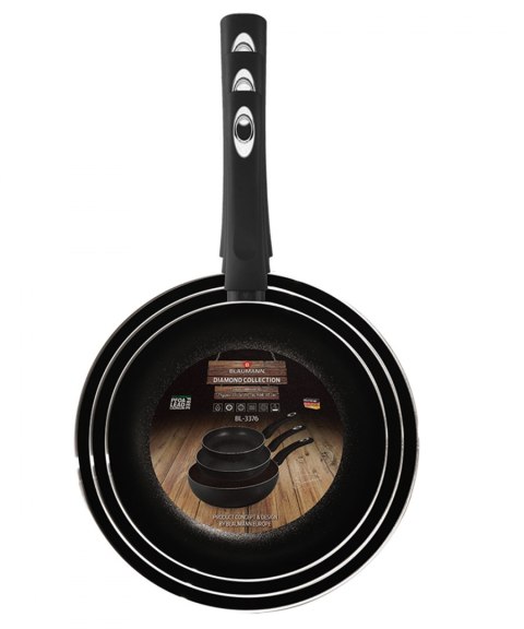 ZESTAW 2 PATELNI + WOK 20/24/28cm BLAUMANN DIAMOND LINE BL-3376 ZESTAW 2 PATELNI + WOK 20/24/28cm BLAUMANN DIAMOND LINE BL-3376