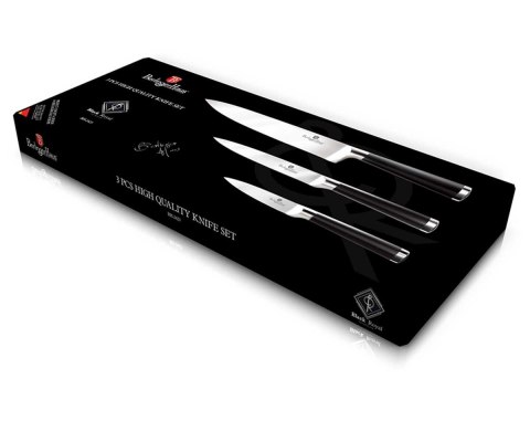 ZESTAW 3 NOŻY KUCHENNYCH BERLINGER HAUS BLACK ROYAL LINE BH-2423 ZESTAW 3 NOŻY KUCHENNYCH BERLINGER HAUS BLACK ROYAL LINE BH-2423